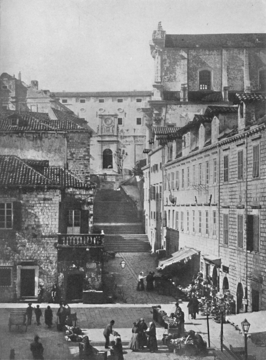 Jesuittkirken og Militærhospitalet, Ragusa, 1913 af Unbekannt