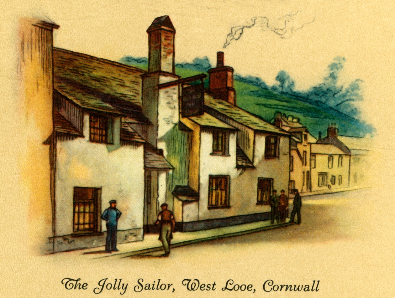 The Jolly Sailor, West Looe, Cornwall, 1939. af Unbekannt