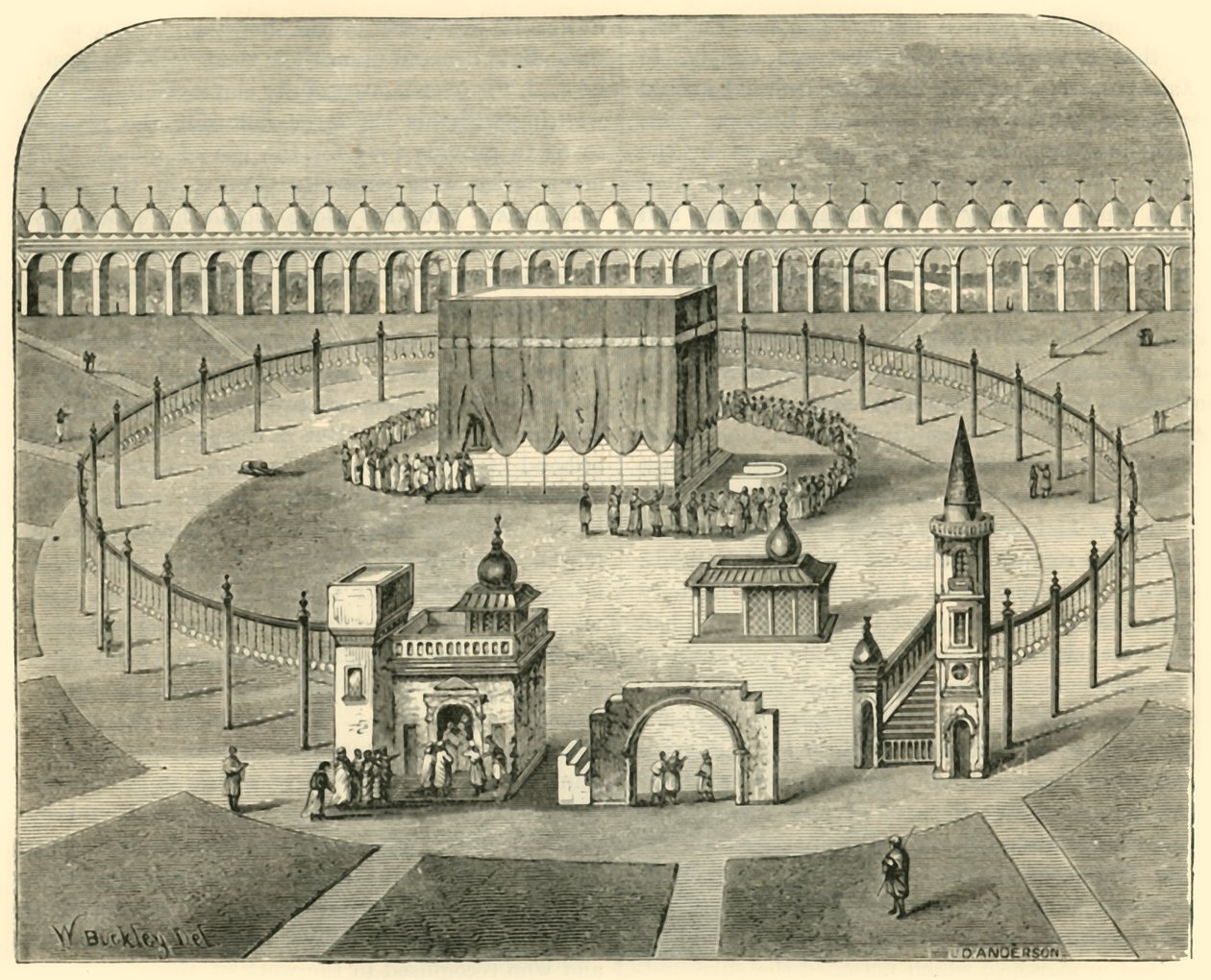 Kabaen, Mekka, 1890. af Unbekannt