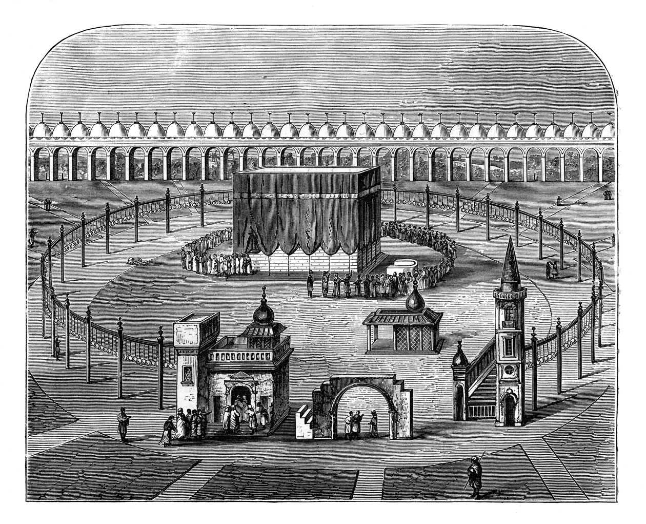 Kabaen, Mekka, Saudi-Arabien, c1890 af Unbekannt