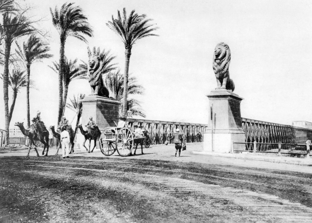 Kasr-El-Nilbroen, Cairo, Egypten, c1920