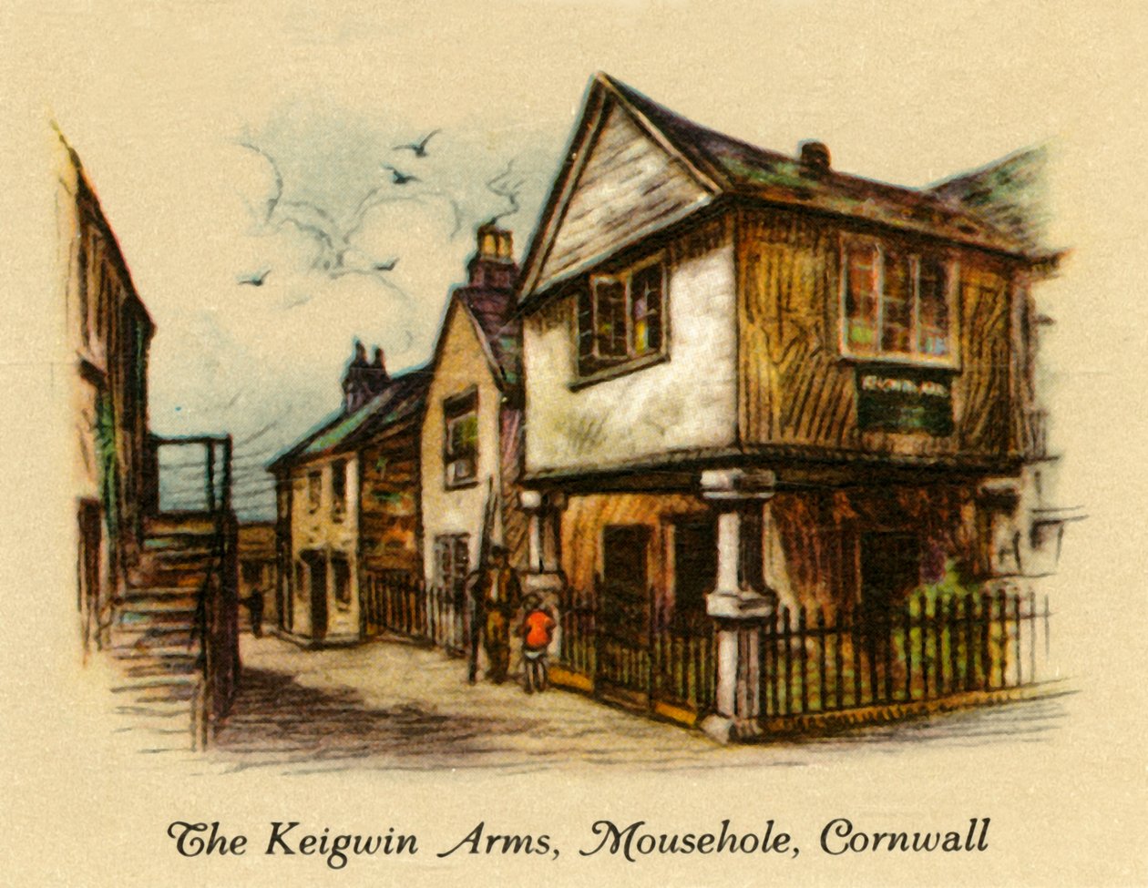The Keigwin Arms, Mousehole, Cornwall, 1936. af Unbekannt