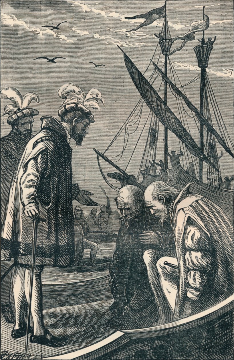 Kongen besøger Vasco da Gama, 1904 af Unbekannt