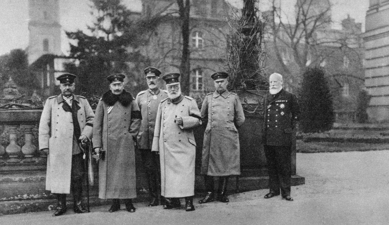 Kongen af Bayern besøger den kejserlige tyske hærs hovedkvarter, 1917 af Unbekannt