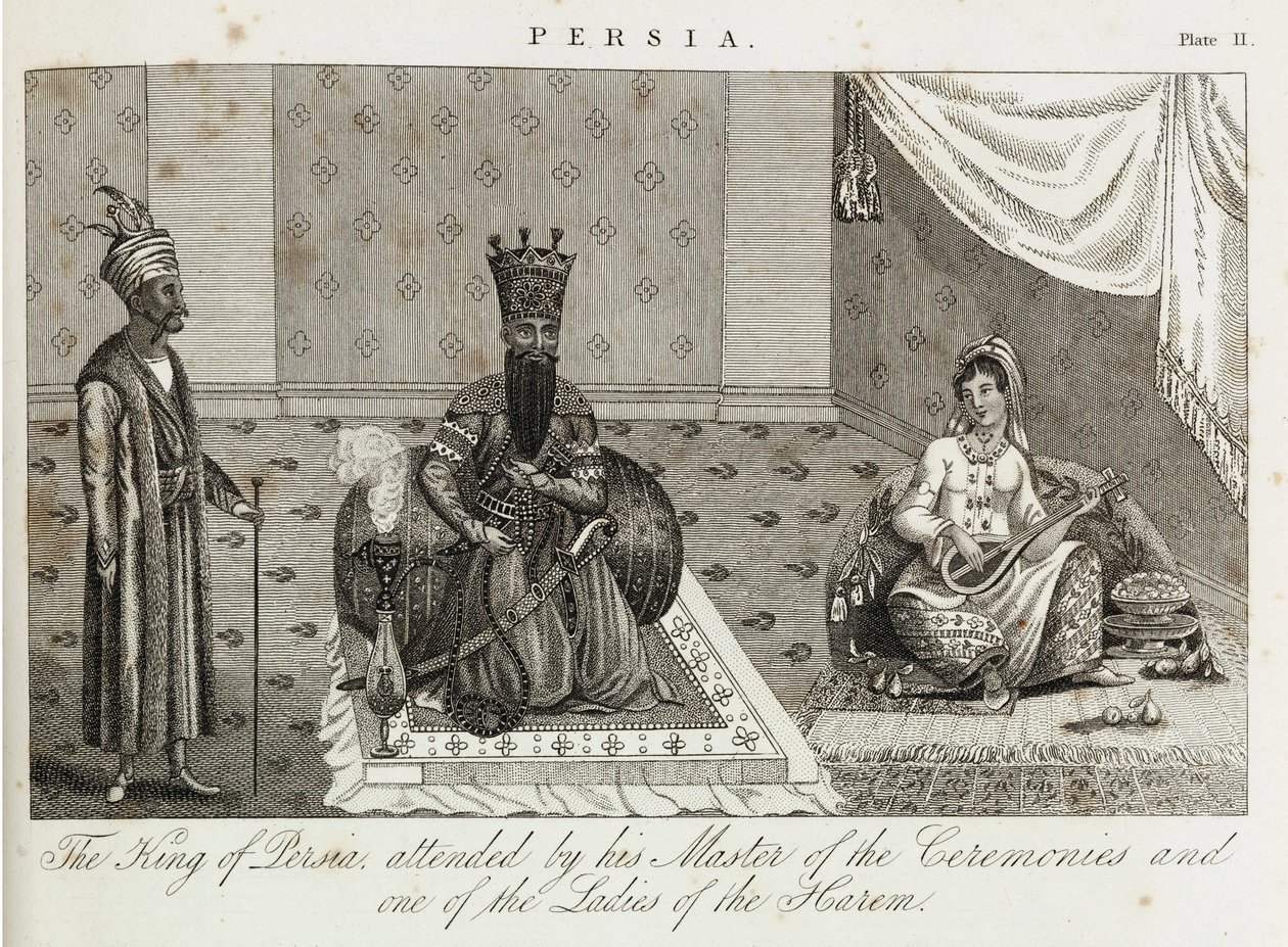 Kongen af Persien, c 1810-1829 af Unbekannt