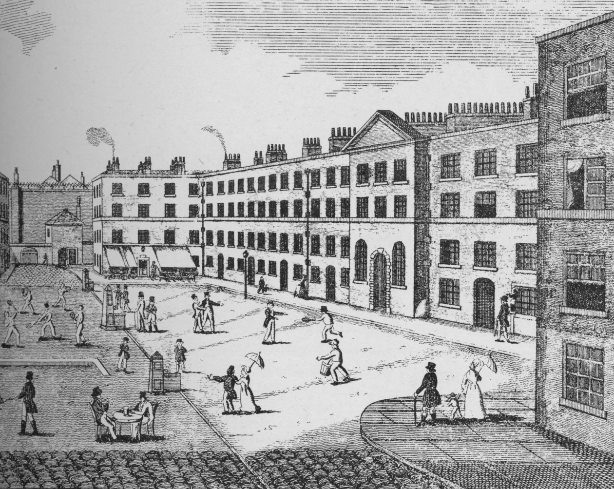 Kings Bench Prison, som det så ud i 1823, c1827, 1912 af Unbekannt