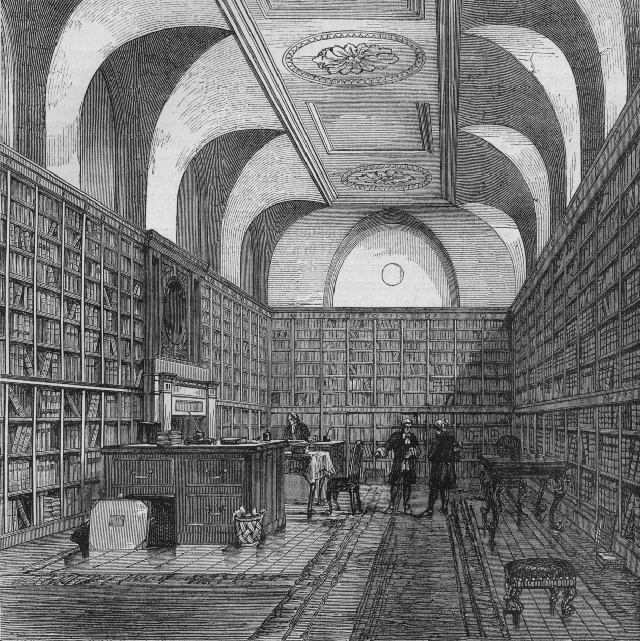 The Kings Library, Buckingham House, Westminster, London, 1775 1878 af Unbekannt