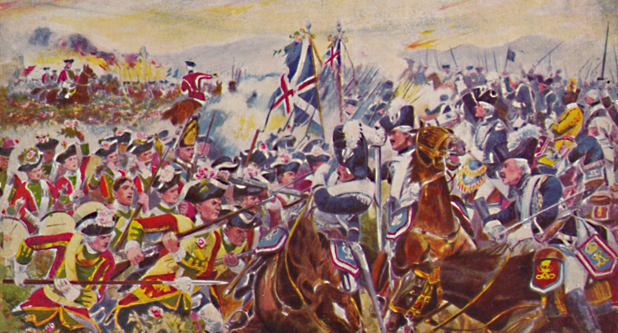 Kings Own Yorkshire Light Infantry. Slaget i Rosemarkerne ved Minden, 1759, 1939 af Unbekannt