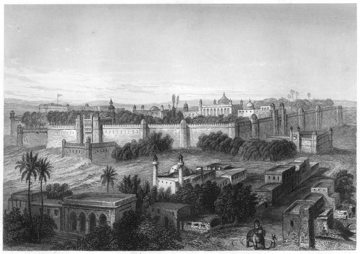 Kings palace i Delhi, c1860 af Unbekannt