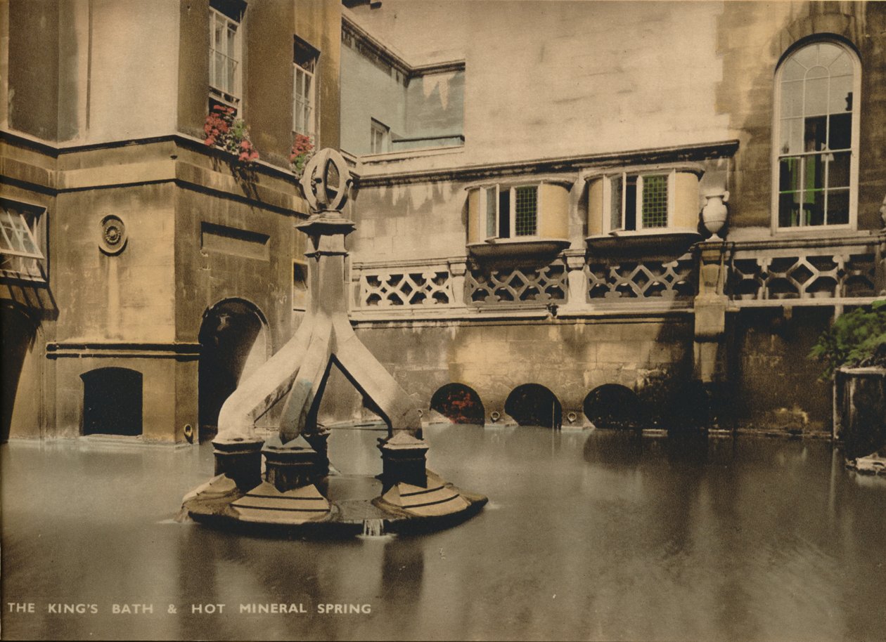 The Kingss Bath & Hot Mineral Spring, Bath, Somerset, c 1925 af Unbekannt