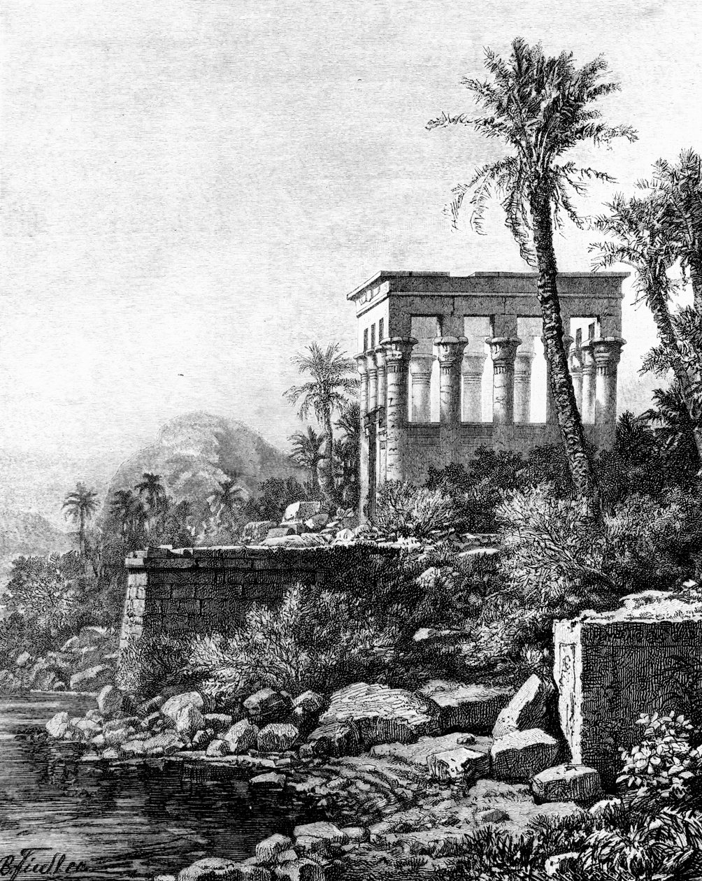 Kiosken, Philae-templet, Egypten, 1881 af Unbekannt