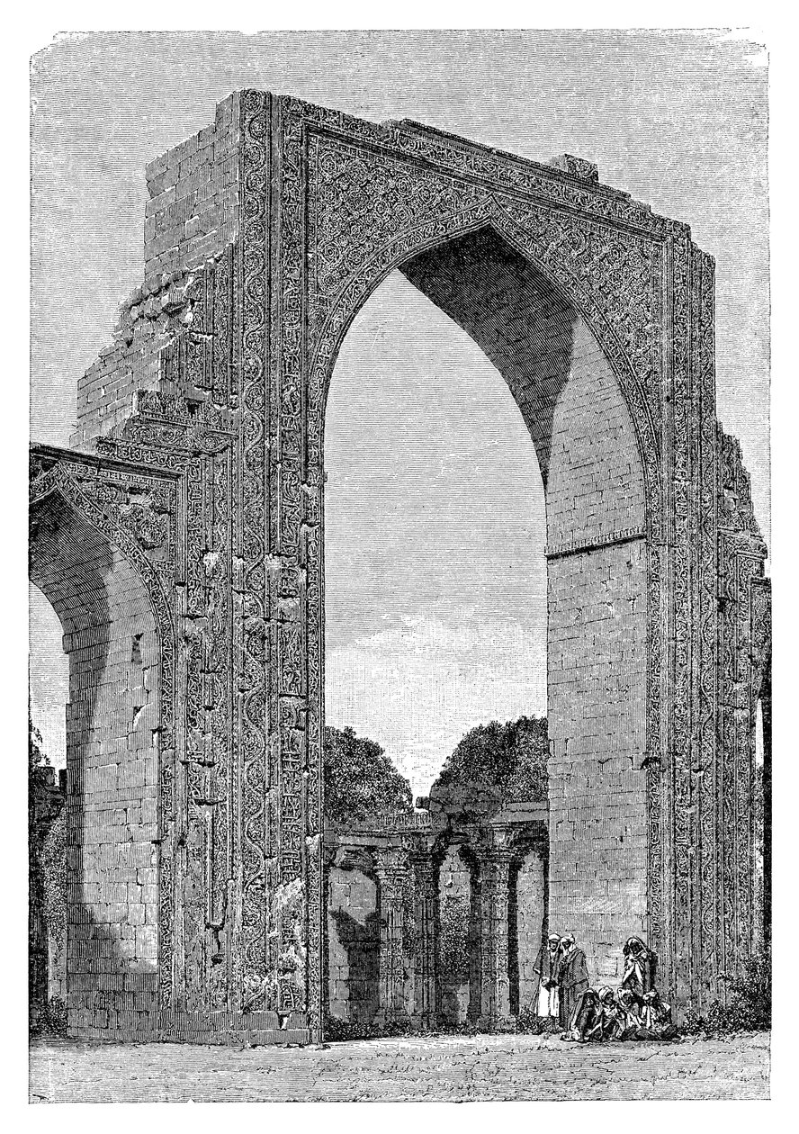 Kutal-moskeen, Delhi-distriktet, Indien, 1895 af Unbekannt