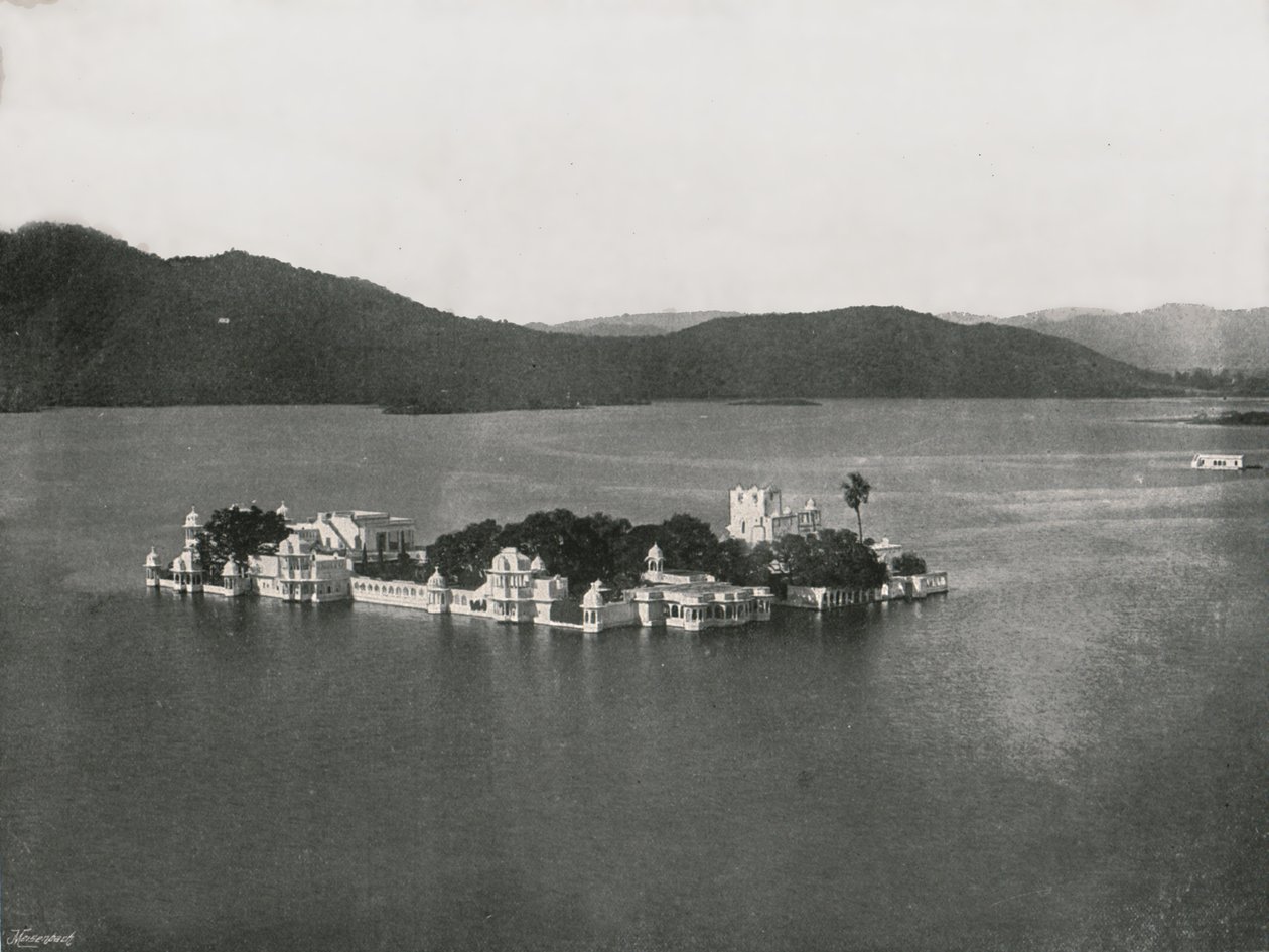 The Lake Palace, Udaipur, Indien, 1895. af Unbekannt