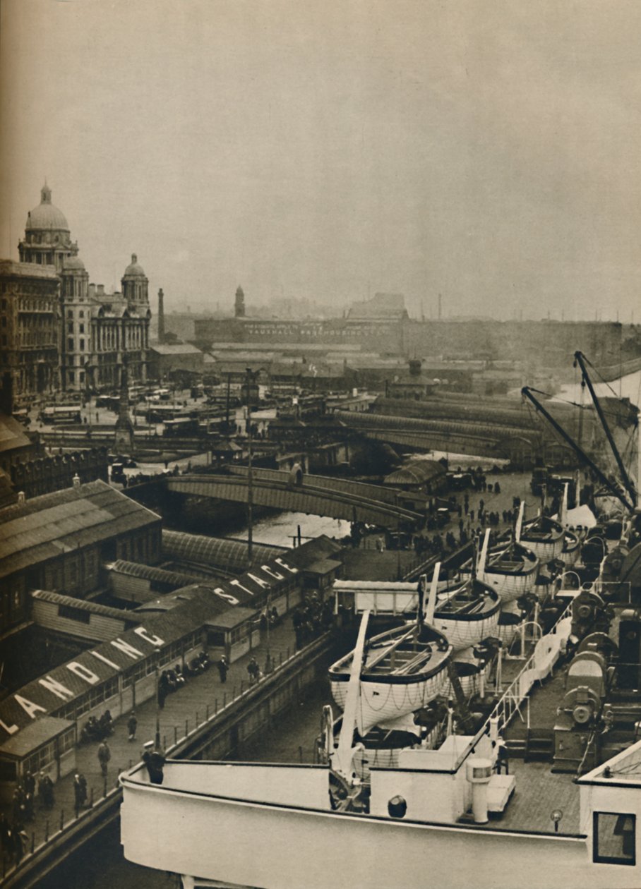 Landingsstadiet i Liverpool, 1936 af Unbekannt