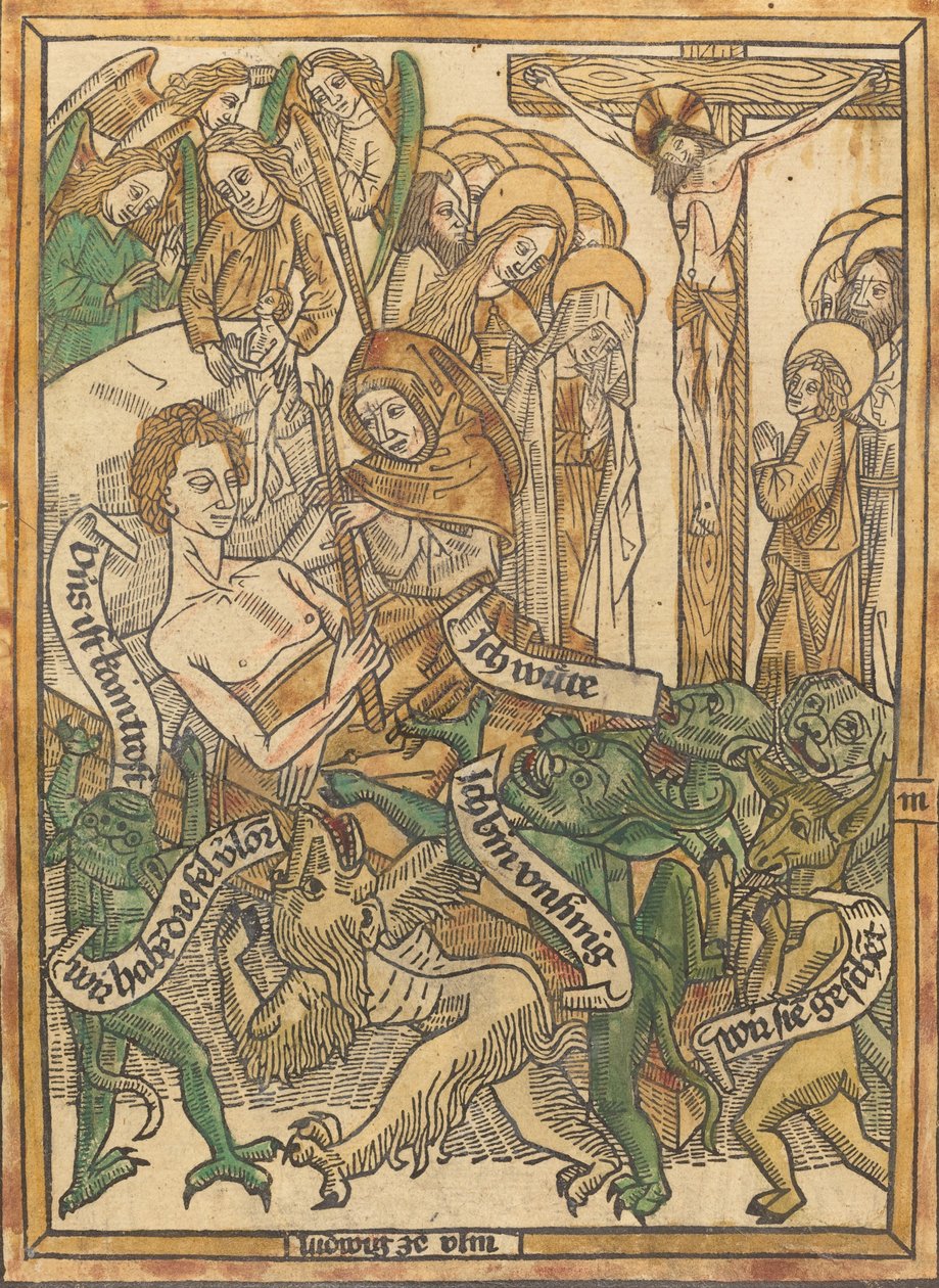 Den døende mands sidste smerte, ca. 14701475. af Unbekannt