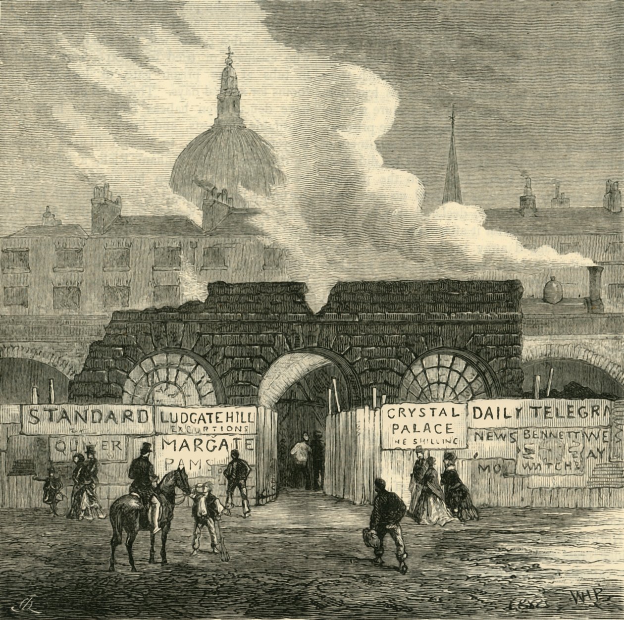 The Last Remains of the Fleet Prison, c1872. af Unbekannt