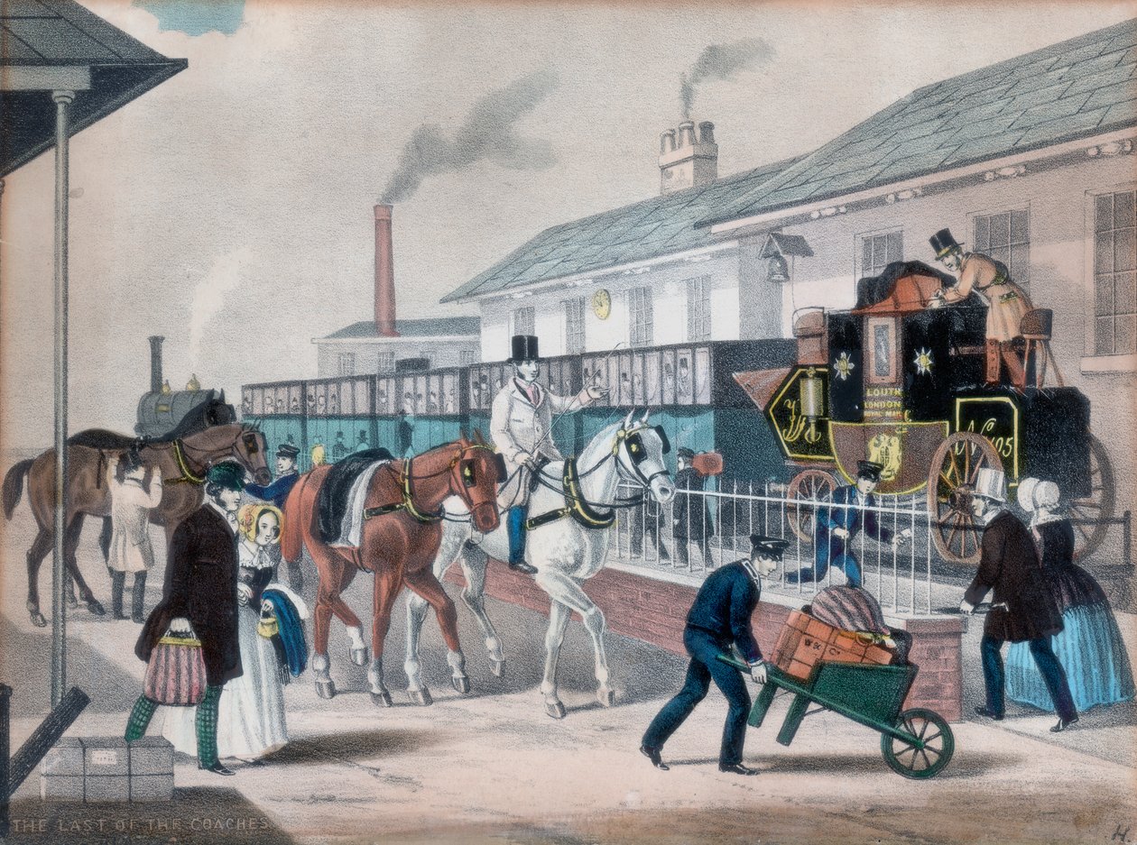 Den sidste af trænerne, c1840 af Unbekannt
