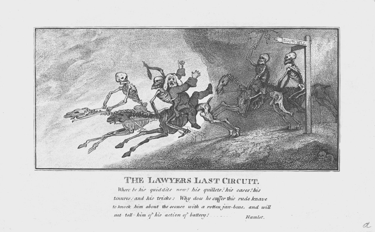 The Lawyers Last Circuit., c1800 af Unbekannt