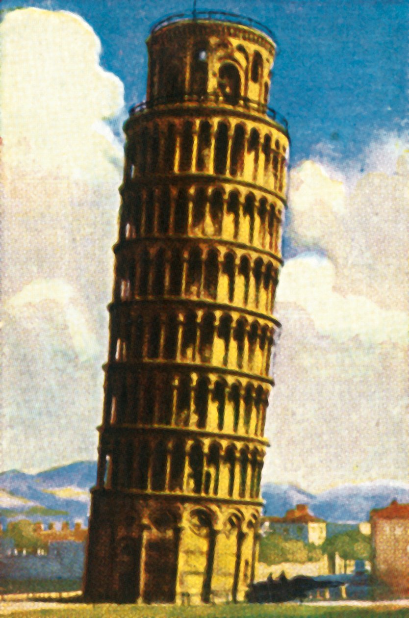 Det skæve tårn i Pisa, c1928. af Unbekannt