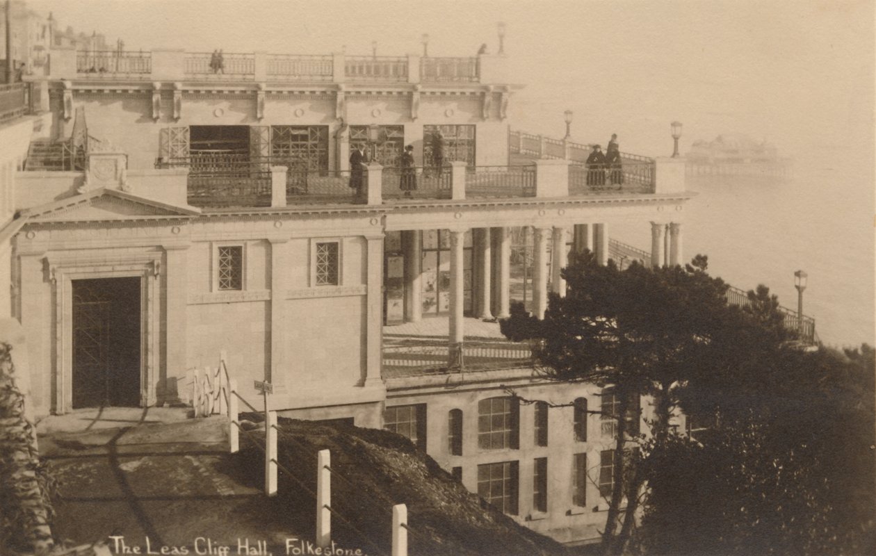 Leas Cliff Hall, Folkestone, slutningen af det 19.-begyndelsen af det 20. århundrede af Unbekannt