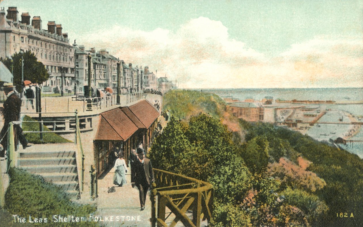 Leas Shelter, Folkestone, 1900-tallet. af Unbekannt