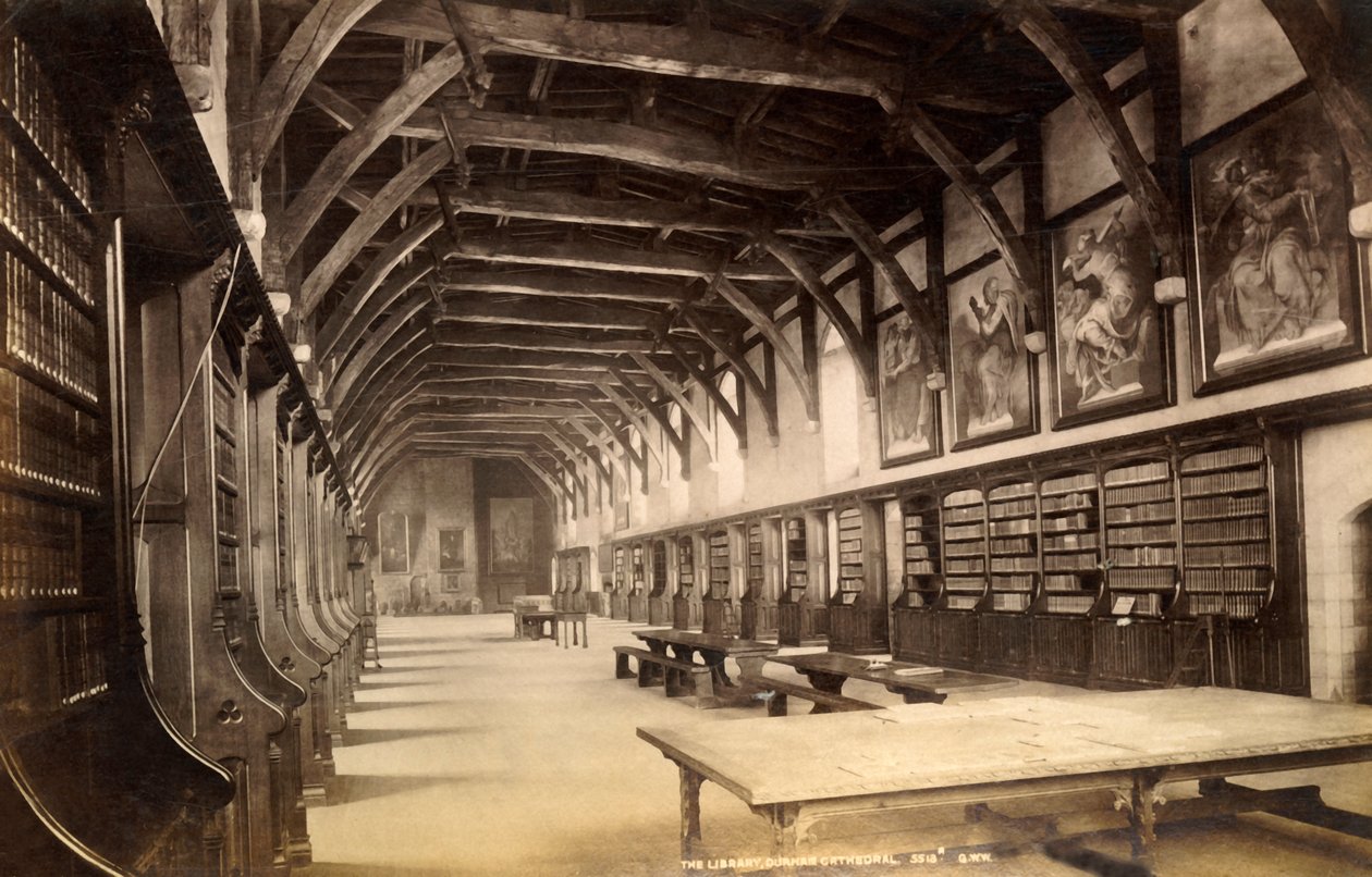 Biblioteket, Durham Cathedral, 1893. af Unbekannt