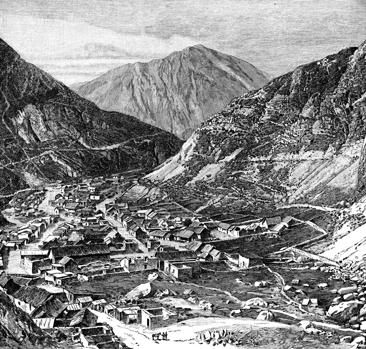 Lima-Oroya jernbanen, Peru, 1895 af Unbekannt