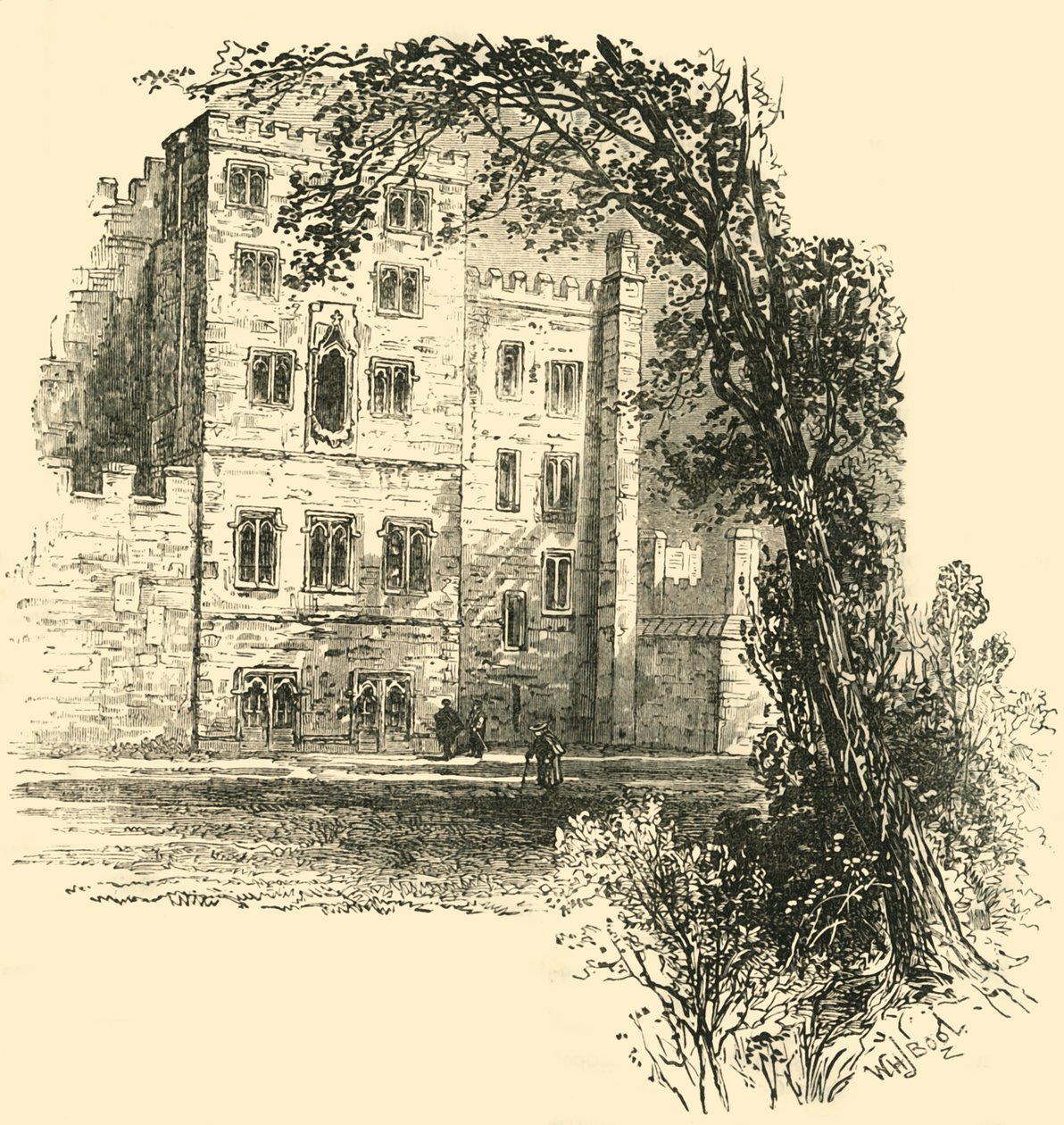 Lollards Tower, Lambeth Palace, c1878. af Unbekannt