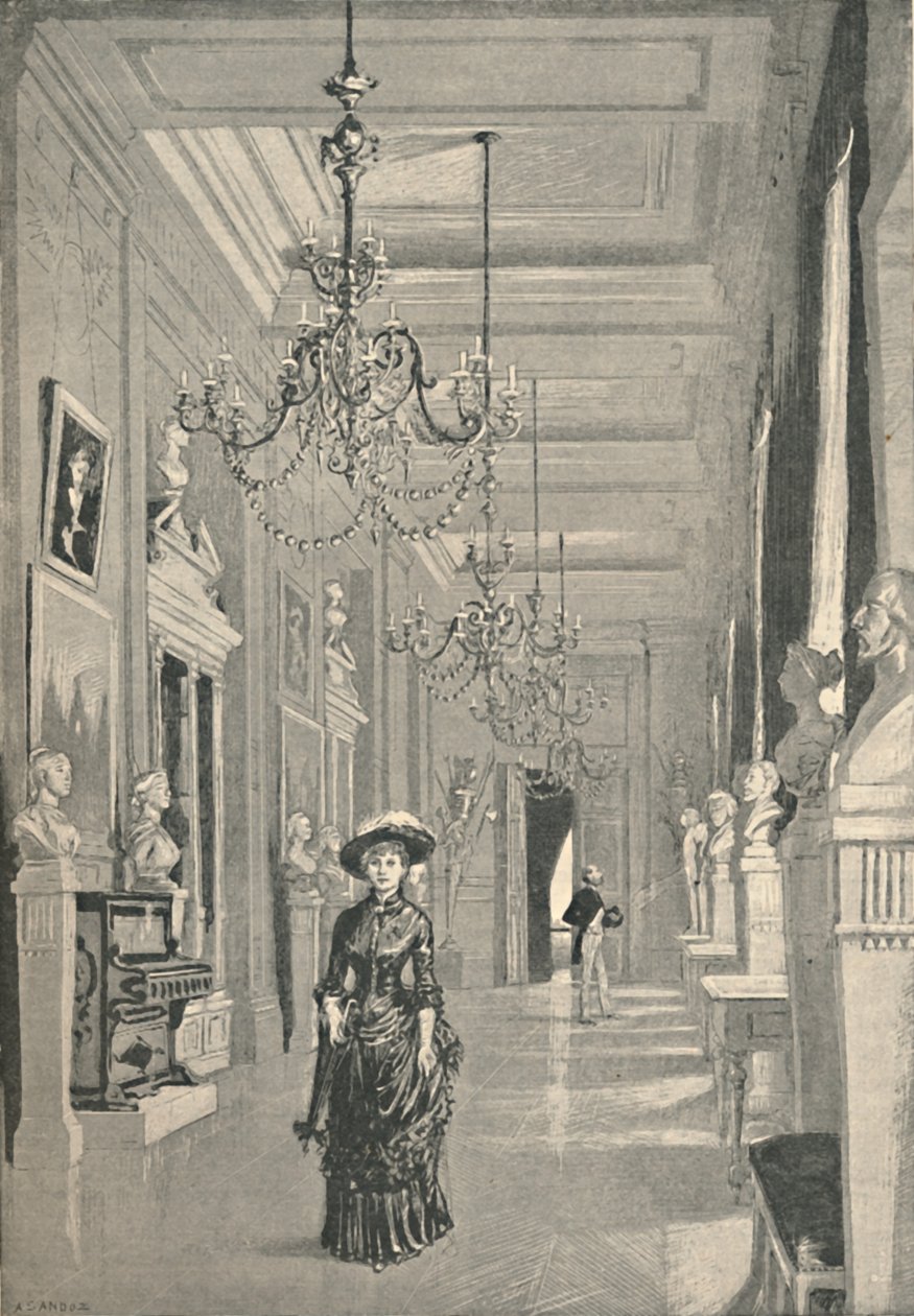 The Long Gallery, Opera Museum, 1886 af Unbekannt
