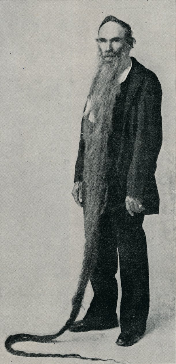Det længste skæg nogensinde, 1896, 1910 af Unbekannt