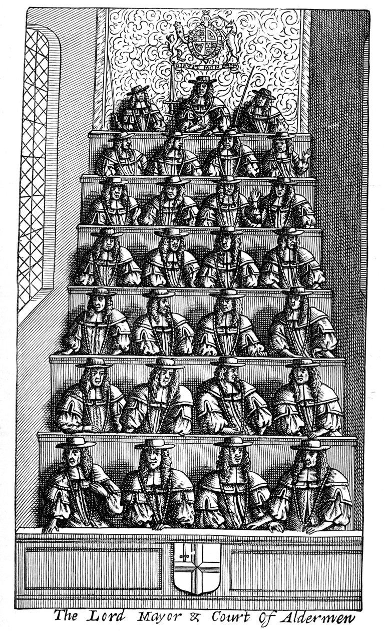 The Lord Mayor and the Court of Aldermen, London, 1681 1894 af Unbekannt