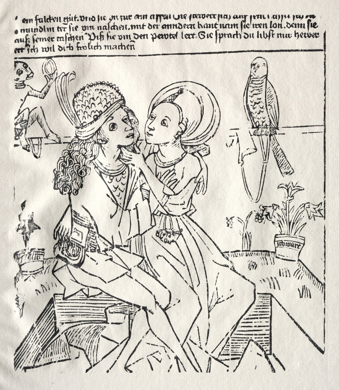 De elskende, ca. 1470. af Unbekannt