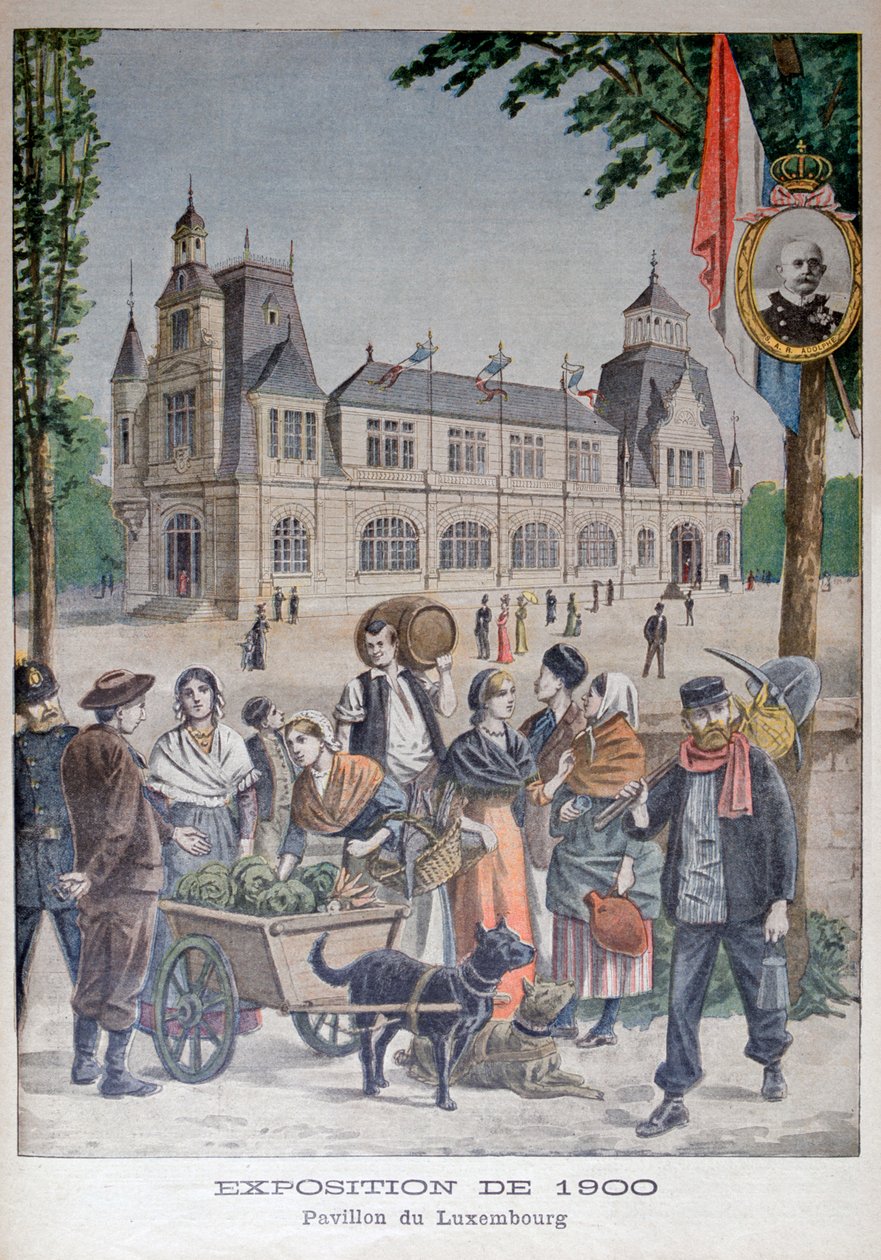 Luxembourg-pavillonen på verdensudstillingen i 1900, Paris, 1900 af Unbekannt