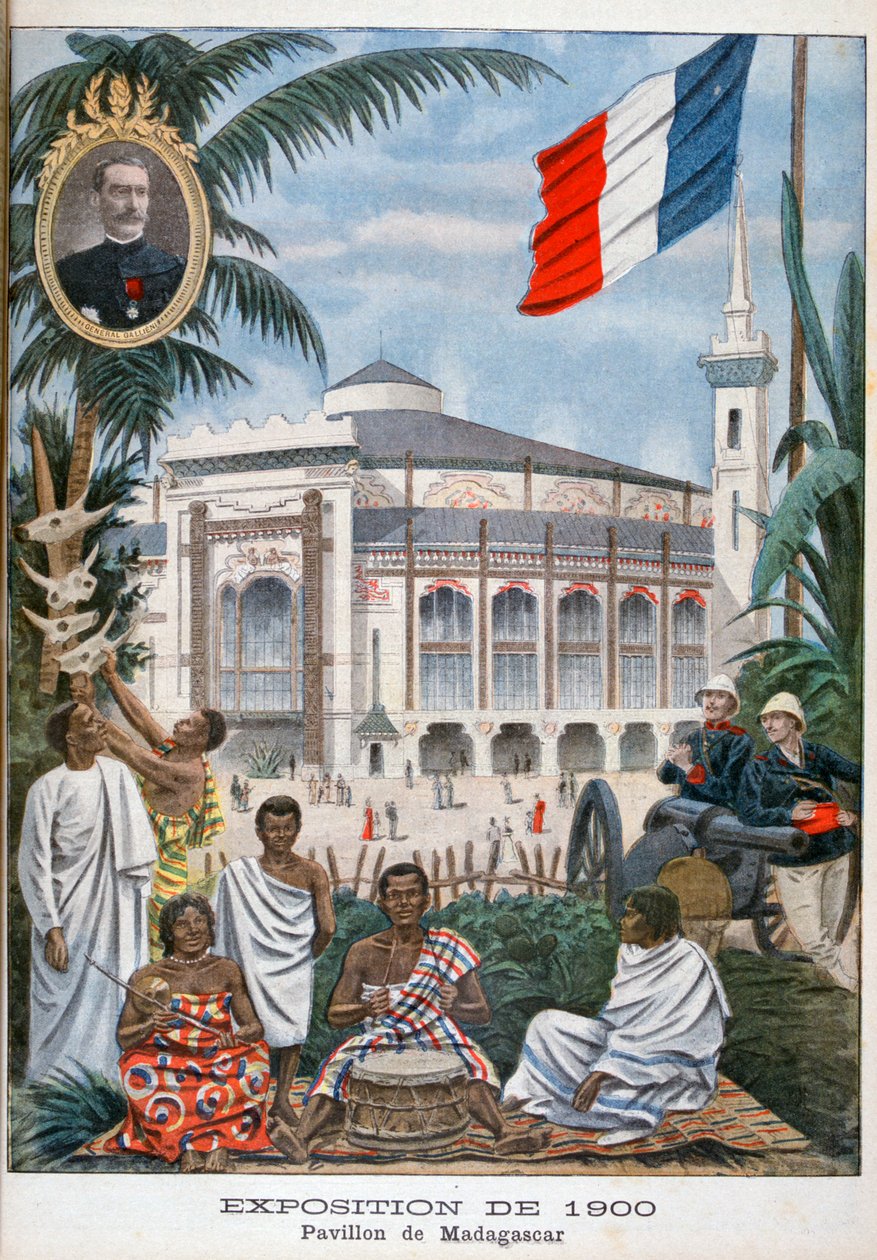 Den madagaskanske pavillon på verdensudstillingen i 1900, Paris, 1900 af Unbekannt