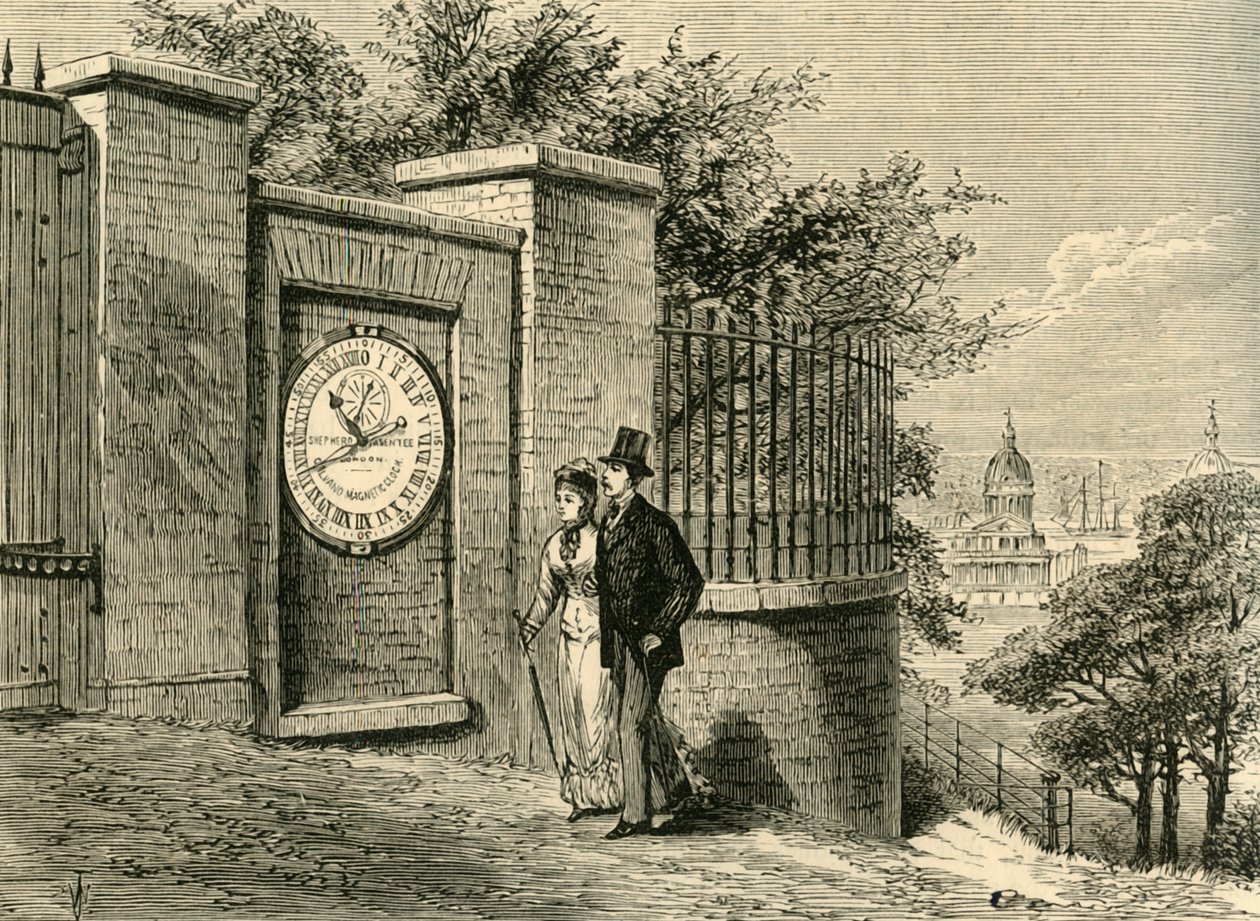 Det magnetiske ur, Greenwich Observatory, c1840, c1878. af Unbekannt