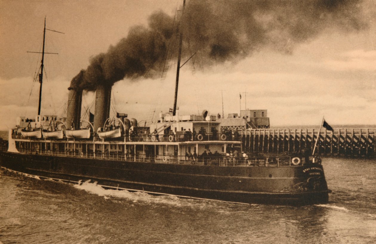 The Mail-Steamer City of Antwerpen, c1928 af Unbekannt