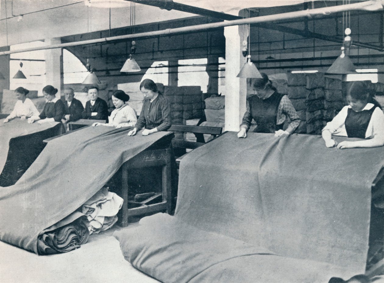 The Making of khaki: undersøgelse af det færdige klæde, c1914. af Unbekannt