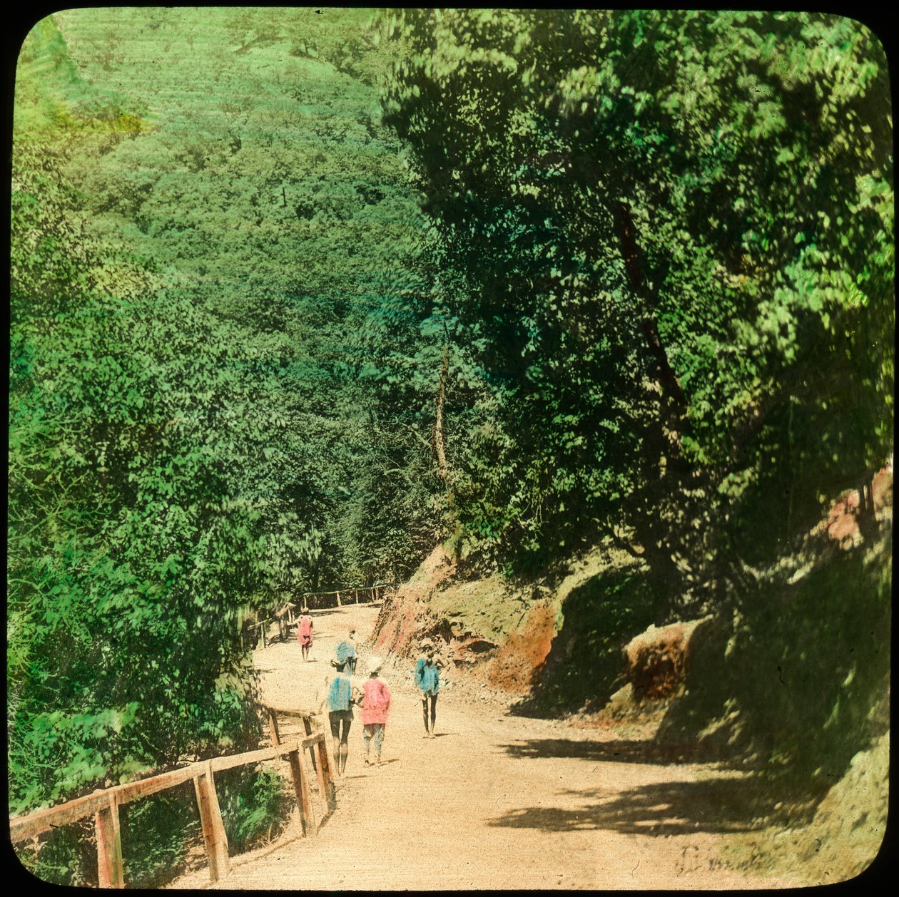 The Mall Road, Simla, Indien, slutningen af det 19. eller begyndelsen af det 20. århundrede af Unbekannt