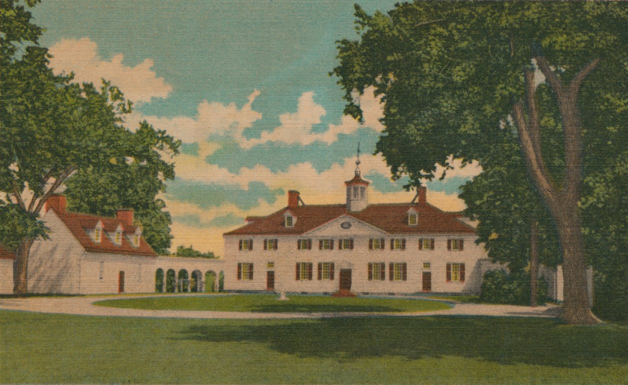 The Mansion and Court Yard, 1946 af Unbekannt