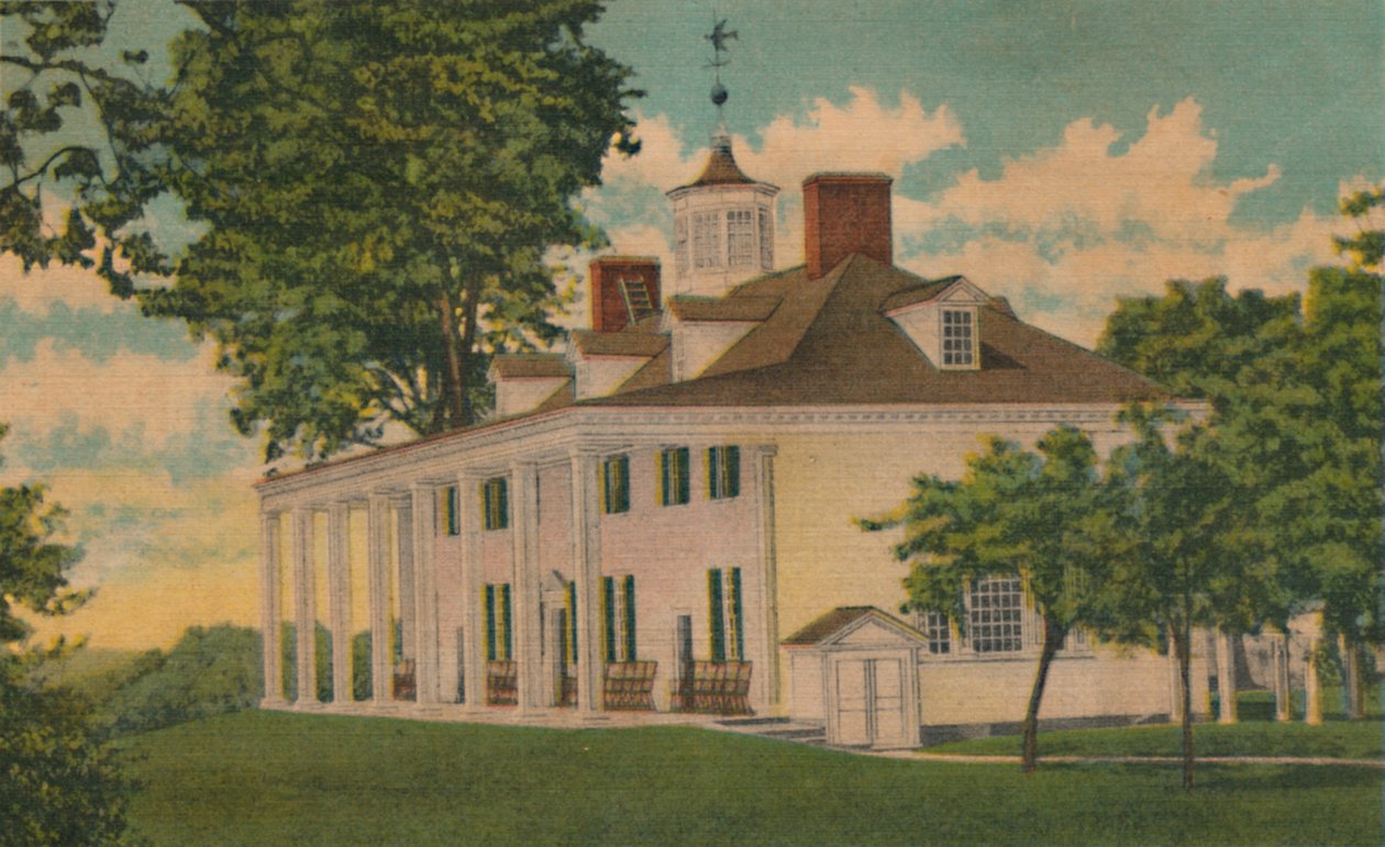 The Mansion, med udsigt over Potomac, 1946 af Unbekannt