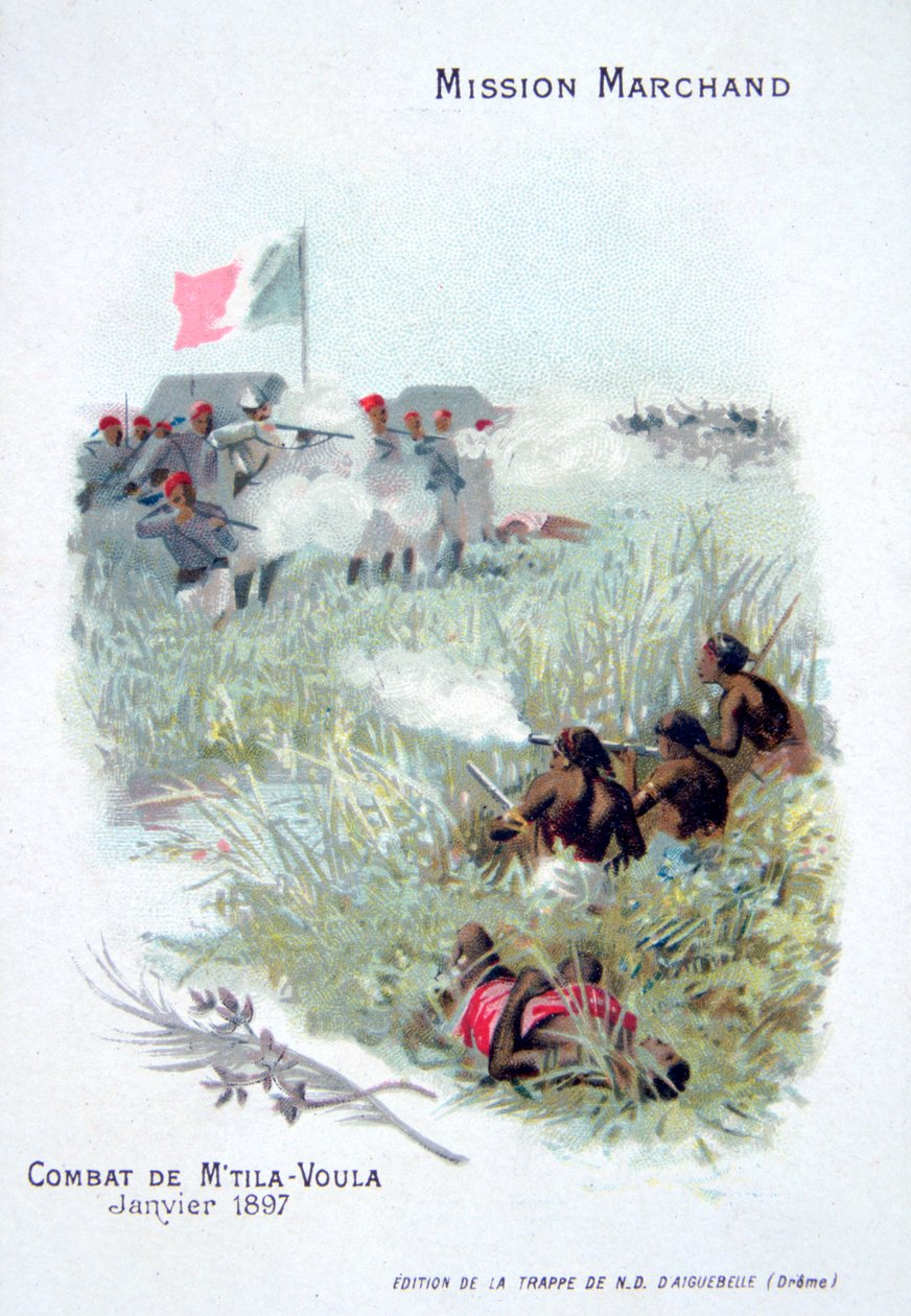Marchand-ekspeditionen: kampe ved Mtila Voula, januar 1897 af Unbekannt
