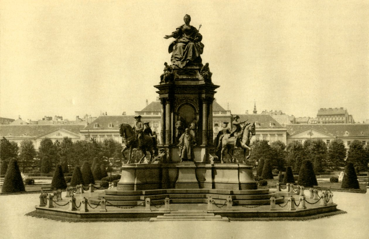 Maria Theresia-monumentet, Wien, Østrig, c1935. af Unbekannt
