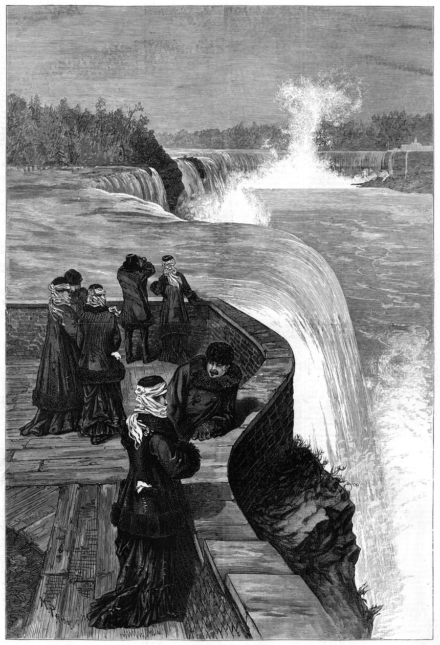 Marquis and Marchioness of Lorne ved Niagara Falls, Canada, 1879 af Unbekannt