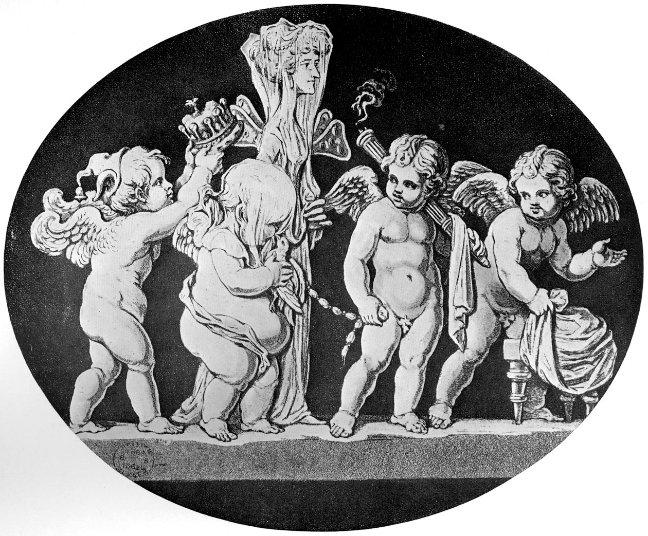Amor og Psyches ægteskab, 1797 af Unbekannt