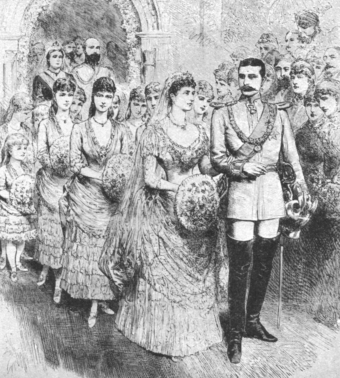 Prinsesse Beatrices ægteskab med prins Henrik af Battenberg...1885, 1901. af Unbekannt