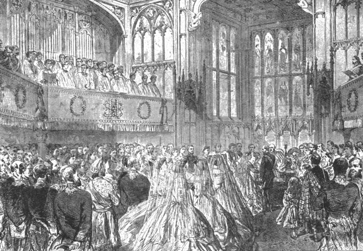 Prinsesse Helenas ægteskab med prins Christian af Slesvig-Holsten...1866, 1901. af Unbekannt