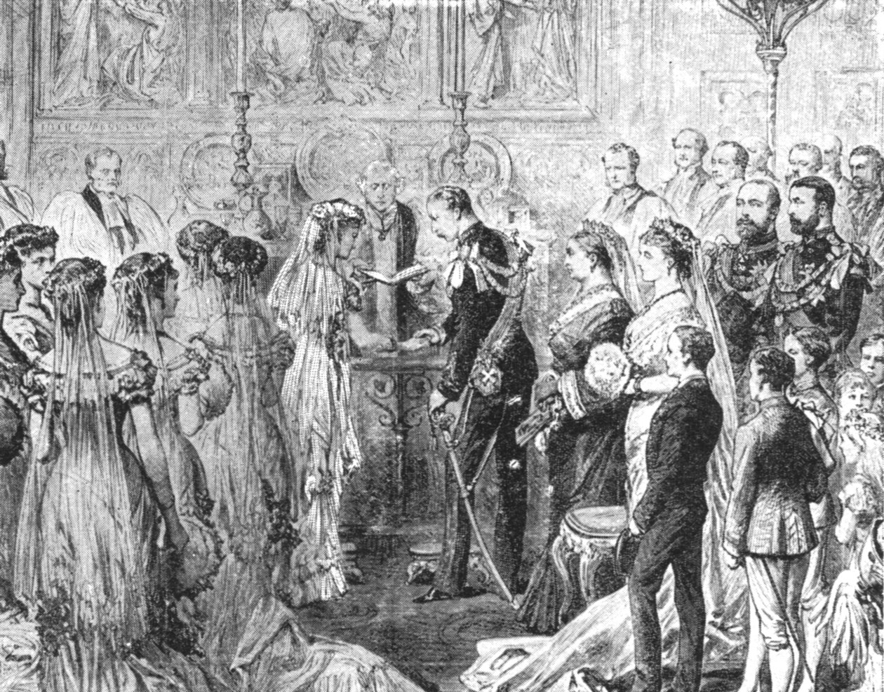 Ægteskabet mellem hertugen af Connaught og prinsesse Louise Margaret af Preussen...1879, 1901. af Unbekannt