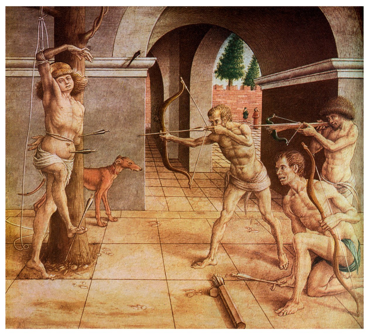 The Martyrdom of St Sebastian, 15. århundrede 1956 af Unbekannt