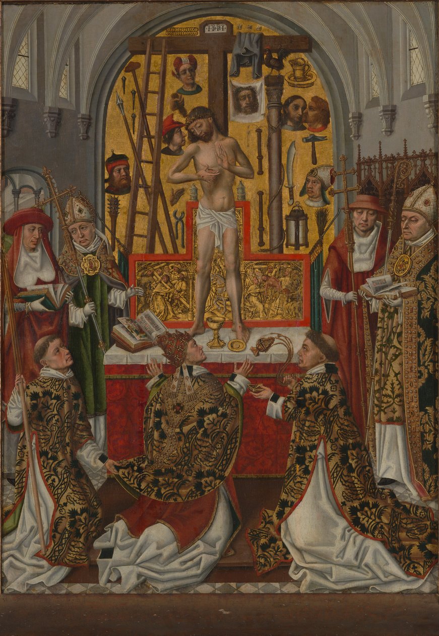 Sankt Gregor den Stores messe, ca. 1500. af Unbekannt