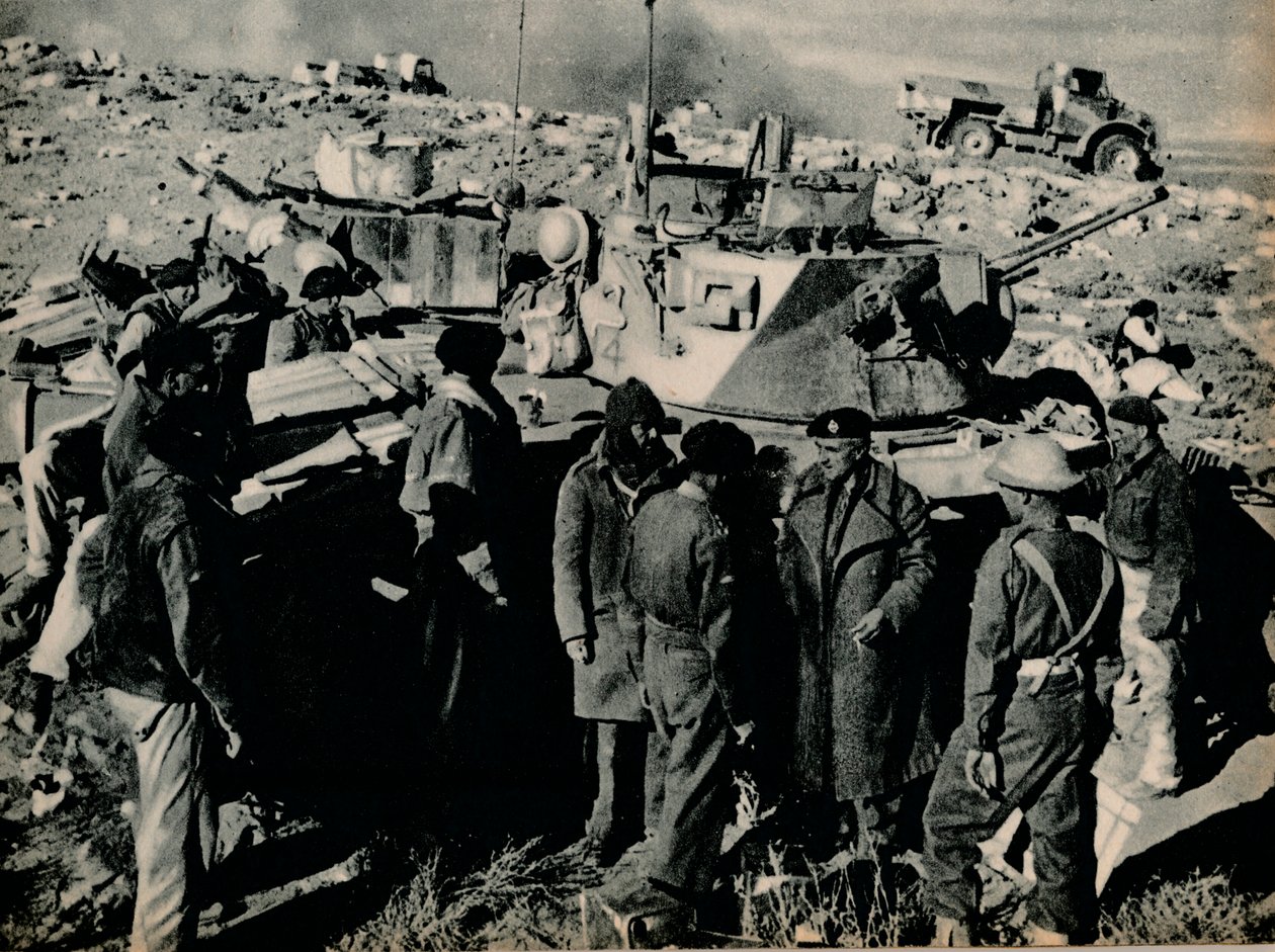Mødet i El Duda. Den 26. november indtog Tobruk-garnisonen El Duda, 1941 1944 af Unbekannt